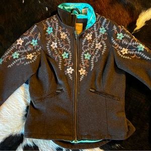 Powder River Outfitters Wool Coat by Panhandle Slim. Size Medium.